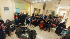  بالصور: زيارة الأطفال المرضى في مستشفى تل هشومير وتوزيع الهدايا والالعاب